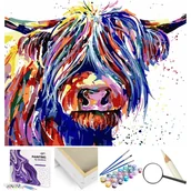 Malowanie po numerach - Kolorowy Byk - miniaturka - grafika 1