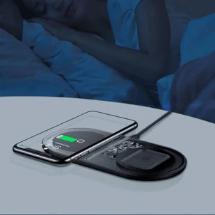 Baseus Simple 2w1 ładowarka bezprzewodowa Qi do telefonu i słuchawek AirPods 15W biały (WXJK-02) - Ładowarki do telefonów - miniaturka - grafika 16