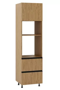 Bari Plus Słupek Pod Zabudowę Piekarnika/Mikrofalówki Wysoki Dpps2-60-38-220_Blum Dąb Kamienny - Meble kuchenne - miniaturka - grafika 1