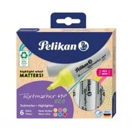Przybory szkolne - Pelikan Zakreślacz 490 Eco neon 6 kolorów - miniaturka - grafika 1