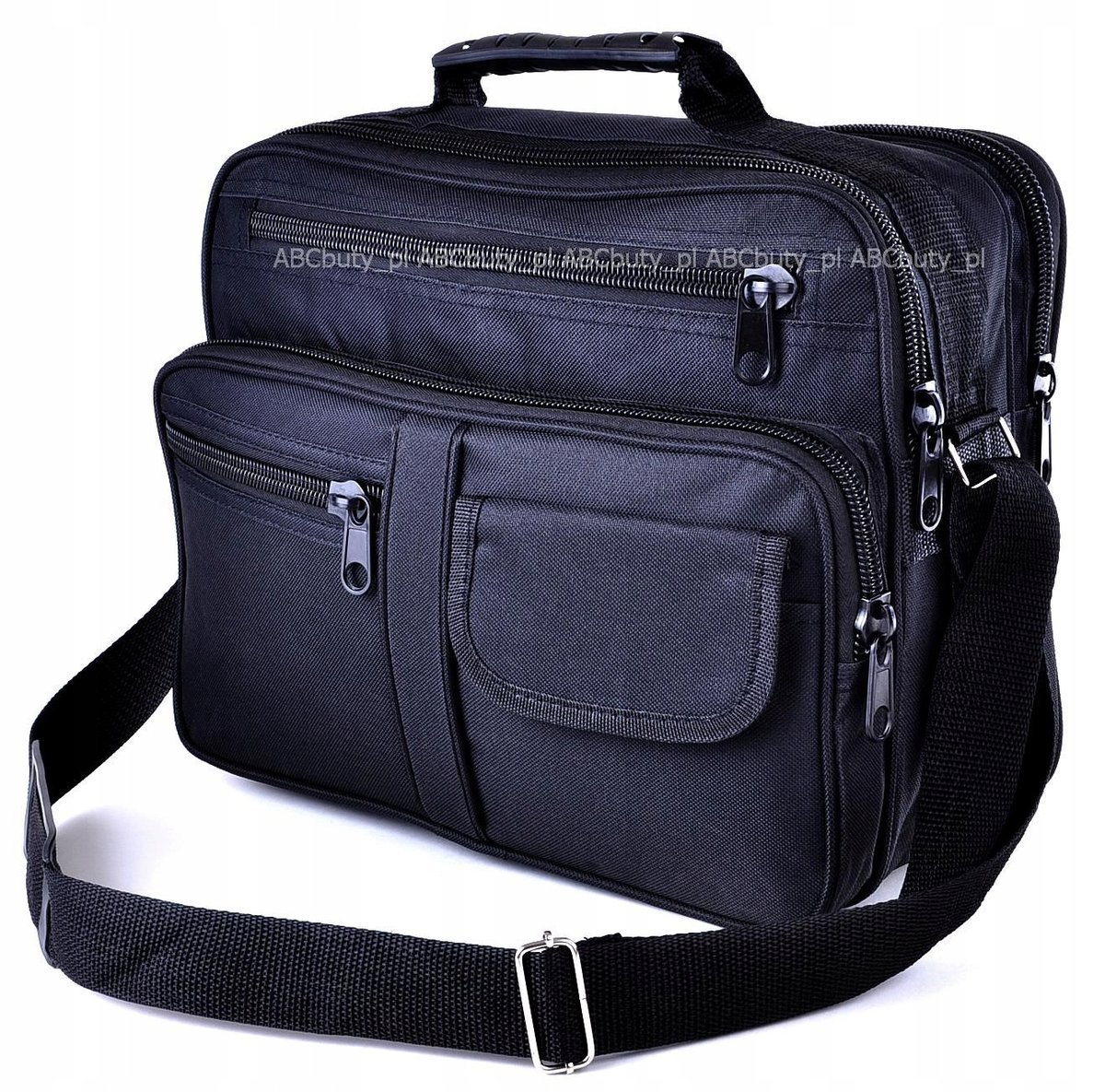 G1-67 DUŻA POZIOMA TORBA MĘSKA NA RAMIĘ KONDUKTORKA NA BARK DO RĘKI 30 L HQ