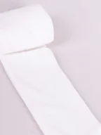 Rajstopy - Rajstopy dziecięce mikrofibra prążek białe 40 DEN 104-110 - miniaturka - grafika 1