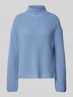 Sweter o luźnym kroju z dzianiny z grubej, czystej bawełny ekologicznej - Swetry damskie - miniaturka - grafika 1