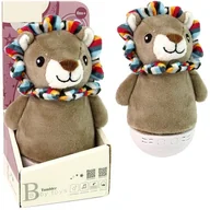 Zabawki sensoryczne - Wańka wstańka sensoryczna zabawka lampka Lew usypiacz - miniaturka - grafika 1