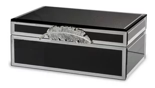 Szkatułka na biżuterię pudełko czarne szklane 9x21 - Biżuteria - akcesoria - miniaturka - grafika 1