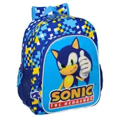 Plecaki szkolne i tornistry - Plecak szkolny Sonic Speed 32 x 38 x 12 cm Niebieski - miniaturka - grafika 1