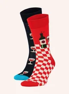Skarpetki damskie - Happy Socks Skarpety, 2 Pary Wine Z Pudełkiem Prezentowym rot - miniaturka - grafika 1