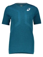 Koszulki sportowe damskie - asics Koszulka sportowa w kolorze turkusowym - miniaturka - grafika 1