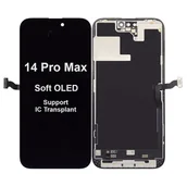 Części serwisowe do telefonów - Wyświetlacz LCD ekran dotyk digitizer do Apple iPhone 14 Pro Max (Soft OLED) (Wymienny IC) - miniaturka - grafika 1