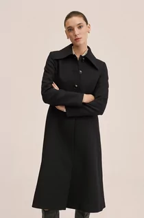 Płaszcze damskie - Mango płaszcz damski kolor czarny przejściowy XXS;XS;XL;XS - grafika 1