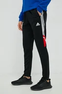 Spodnie męskie - adidas Performance spodnie treningowe Messi męskie kolor czarny z nadrukiem - miniaturka - grafika 1