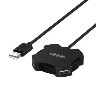 Unitek HUB 4x USB 2.0 micro czarny + OTG Y-2178 Y-2178 - Huby USB - miniaturka - grafika 3