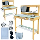 Place zabaw - AXI Duża Drewniana Kuchnia Zabawa Woda i Piaskiem - miniaturka - grafika 1