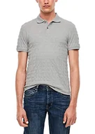 Koszulki męskie - s.Oliver Męska koszulka polo, 9400 Grey Melange, S - miniaturka - grafika 1