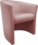 Fotele - Atos Fotel MAROS VELVET różowy nowoczesny do salonu ATOS - miniaturka - grafika 1