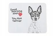 Podkładki pod mysz - Amerykański Toy Terrier Podkładka Pod Mysz Z Psem Art-Dog - miniaturka - grafika 1
