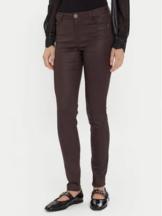 Morgan Jeansy 252-PALAO Brązowy Slim Fit - Spodnie damskie - miniaturka - grafika 1