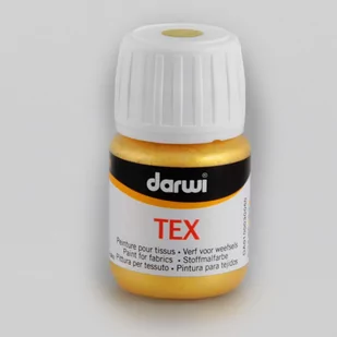 Farba do tkanin, 30 ml, perłowo-żółta - Zabawki kreatywne - miniaturka - grafika 1