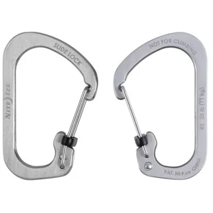 Nite Ize Carabiner SlideLock karabińczyk, srebrny, 3 CSL3-11-R6 - Sprzęt wspinaczkowy - miniaturka - grafika 1