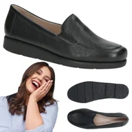 Półbuty damskie - Eleganckie półbuty damskie ze skóry naturalnej CAPRICE klasyczne modne 41 - Empik - miniaturka - grafika 1