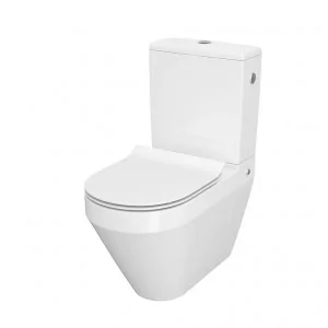 CERSANIT K114-023 + K673-005 MISKA KOMPAKTOWA CREA CLEANON + DESKA SLIM DUROPLASTOWA + ZBIORNIK - Kompakty WC - miniaturka - grafika 1