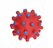 Zabawki dla psów - PET NOVA Pet Nova Piłka jeżowa DentBall z dźwiękiem czerwona [rozmiar L] 11cm PPTN046 - miniaturka - grafika 1