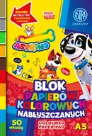 Szkolne artykuły papiernicze - Astra, Blok papierów kolorowych nabłyszczanych, A5, 50k - miniaturka - grafika 1