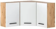 Szafki kuchenne - Szafka Kuchenna Wisząca Narożna Modułowa 90cm Blande Wotan Biały Mat - miniaturka - grafika 1