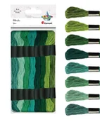 Pasmanteria - Titanum Mulina tonacja 8 kolorów, 8 mm zielona - miniaturka - grafika 1