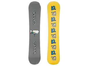 Deska snowboardowa K2 World Peace szaro-żółta 11G0043/11 - Deski snowboardowe - miniaturka - grafika 1