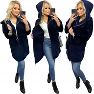 Płaszcze damskie - ALPAKI SUWAK PŁASZCZ WEŁNA KOLORY oversize DŁUGI - miniaturka - grafika 1