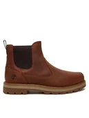 Botki męskie - tronchetto e stivaletto mężczyzna timberland tb0a6a4wem61 - britton road mid chelsea rust full grain - Timberland - miniaturka - grafika 1