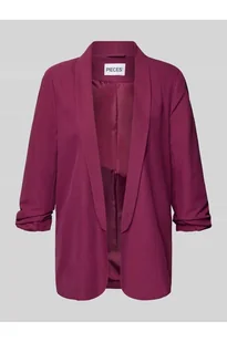 Długi żakiet o kroju regular fit z dodatkiem wiskozy model BOSELLA - Pieces - Marynarki i żakiety damskie - miniaturka - grafika 1