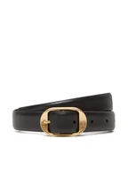 Paski - Calvin Klein Pasek Damski Forged Pin Belt 25Mm LV04K7014G Czarny - miniaturka - grafika 1