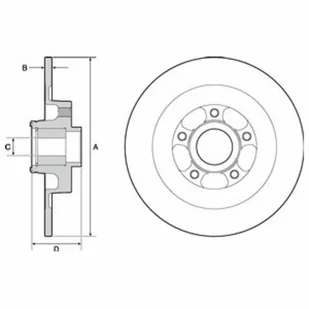 Tarcza hamulcowa DELPHI BG9138RS - Tarcze hamulcowe - miniaturka - grafika 1