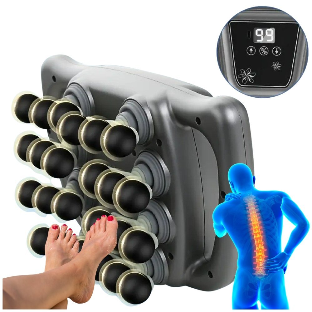 Masażer Urządzenie Do Masażu Stóp Nóg Szyji Karku Pleców 24 Głowice Tryby