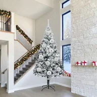 Bombki - vidaXL Zestaw Bombek Choinkowych Inny 3 pcs Srebrny 25 cm - miniaturka - grafika 1