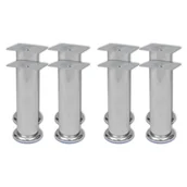 Meble modułowe i akcesoria - vidaXL Nóżki do sofy, 8 szt., okrągłe, chromowane, 180 mm - miniaturka - grafika 1