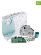 Sztućce dla dzieci - done by deer 4-częściowy zestaw "Stick&Stay" w różnych kolorach do nauki jedzenia - miniaturka - grafika 1