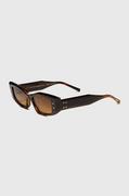 Okulary przeciwsłoneczne - Valentino okulary przeciwsłoneczne V - QUATTRO damskie kolor brązowy VLS-109C - miniaturka - grafika 1