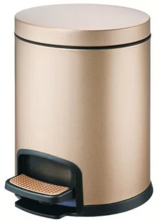 Kosz łazienkowy na śmieci okrągły złoty 5L STELLA 20.20105-G - Kosze na śmieci - miniaturka - grafika 1