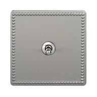 Wyłączniki światła i elektryczne - VARILIGHT OLD Włącznik pojedynczy JUBILEE  stal szlifowana  VARILIGHT OLD - miniaturka - grafika 1