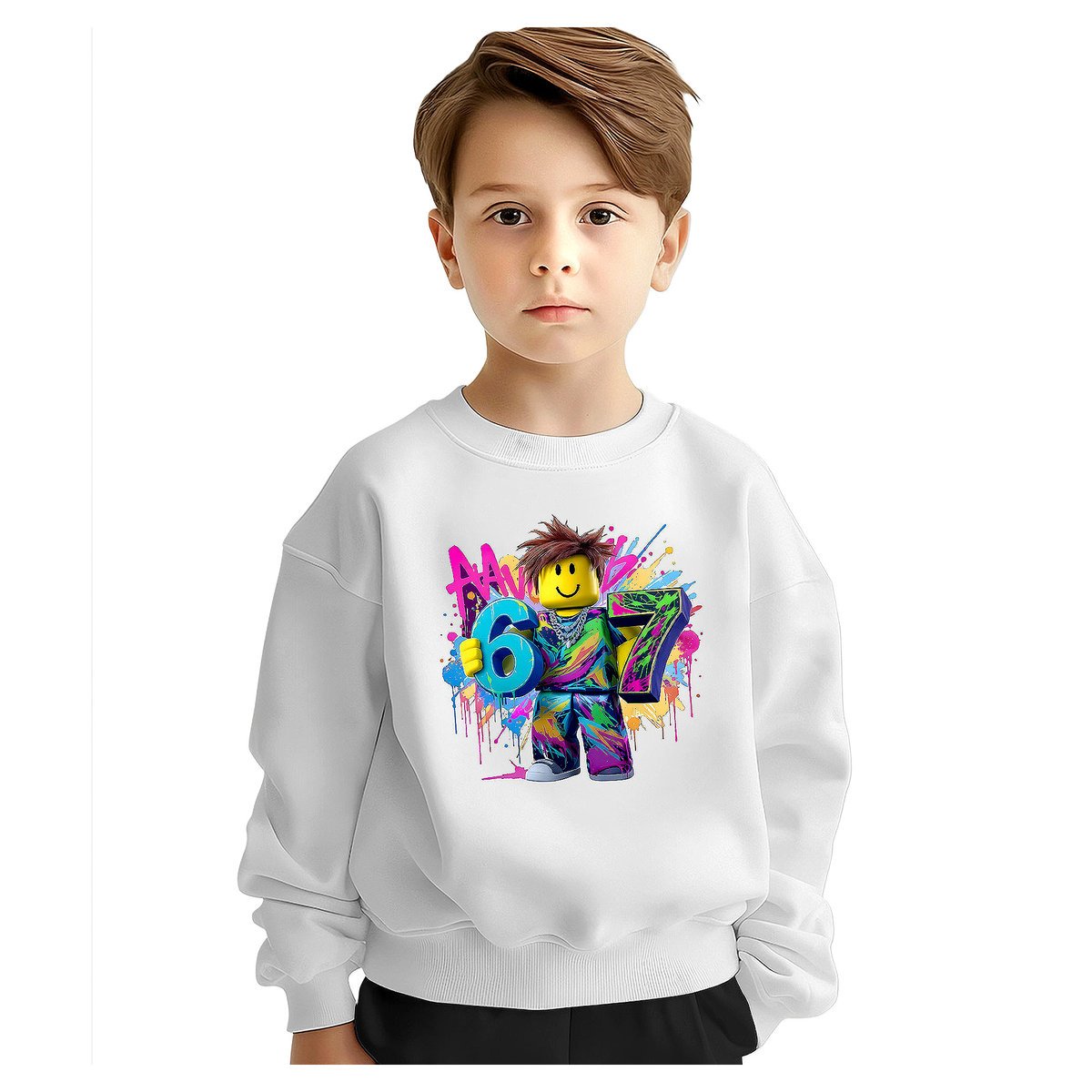 BLUZA DZIECIĘCA 67 SIX SEVEN VIRAL ROBLOX 146-152 DLA CHŁOPCA DZIEWCZYNKI