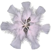 Pasmanteria - Piórka Ozdobne Ptasie Różowe 5-10 cm 10 szt. - miniaturka - grafika 1