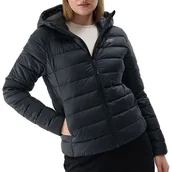 Kurtki i kamizelki sportowe damskie - Kurtka 4F WAW24TDJAF46820S - czarna - miniaturka - grafika 1