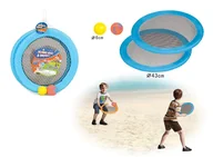 Zabawki i gry sportowe - Paletki z siateczki krążki dyski + 2 piłki KX6184 - miniaturka - grafika 1