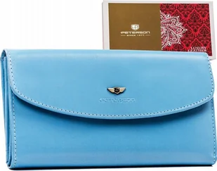 Peterson Elegancki, duży portfel damski ze skóry naturalnej - Peterson NoSize - Portfele - miniaturka - grafika 1