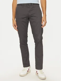 U.S. Polo Assn. Chinosy MUP3346 Szary Slim Fit - Spodnie męskie - miniaturka - grafika 1