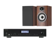 Zestawy stereo - Rotel A12 MKII (czarny) + 707 S3 (mokka) - miniaturka - grafika 1