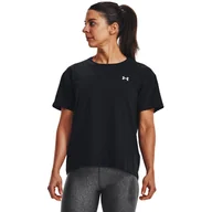 Koszulki i topy damskie - Damska Koszulka z krótkim rękawem UNDER ARMOUR UA ESENTIAL CTTN STRETCH TEE 1376938-001 – Czarny - miniaturka - grafika 1